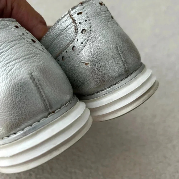 Cole Haan silver  grand zero Oxford shoes - Picture 10 of 12